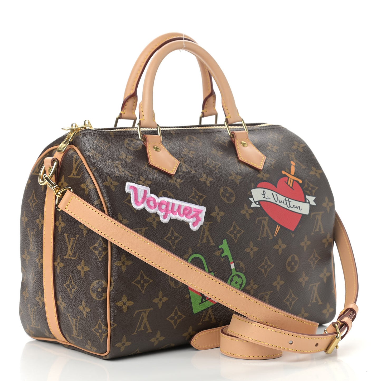 Monogram Patches Speedy Bandouliere 30