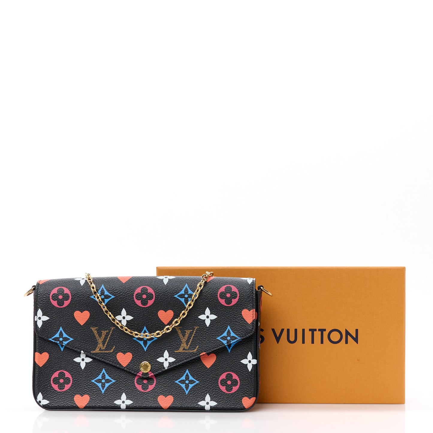 Game On Felicie Chain Wallet Black