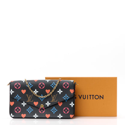 Louis Vuitton Game On Felicie Chain Wallet Black 15 of 15