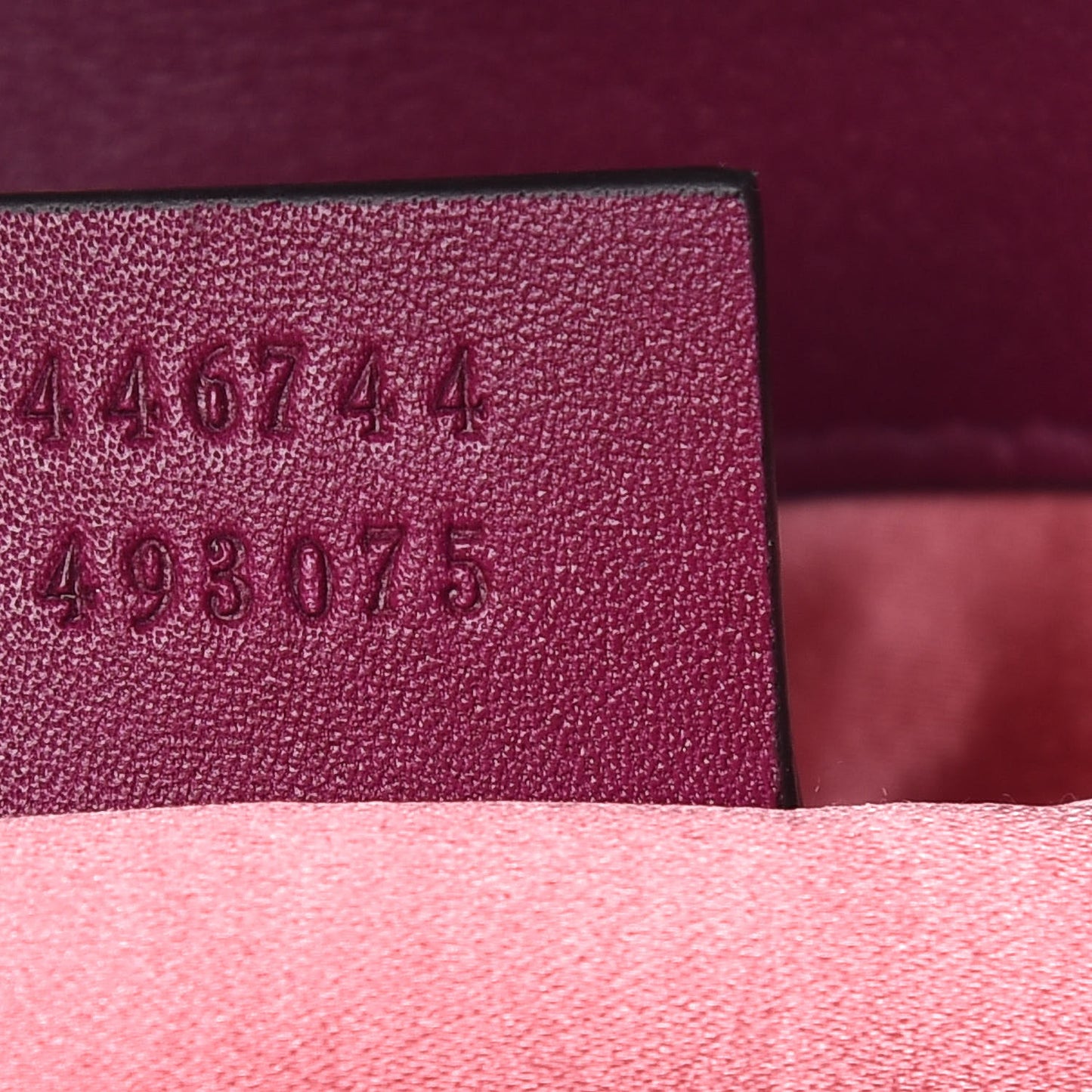 Velvet Matelasse Mini GG Marmont Shoulder Bag Fuchsia Violet Cyclamen