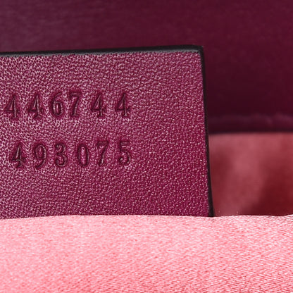 Gucci Velvet Matelasse Mini GG Marmont Shoulder Bag Fuchsia Violet Cyclamen 8 of 11