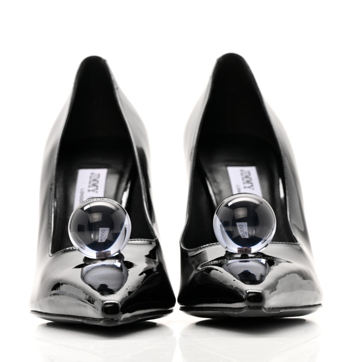 Jimmy Choo Patent Orb 95 Pumps 39.5 Black 3 of 10