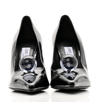 Jimmy Choo Patent Orb 95 Pumps 39.5 Black 3 of 10