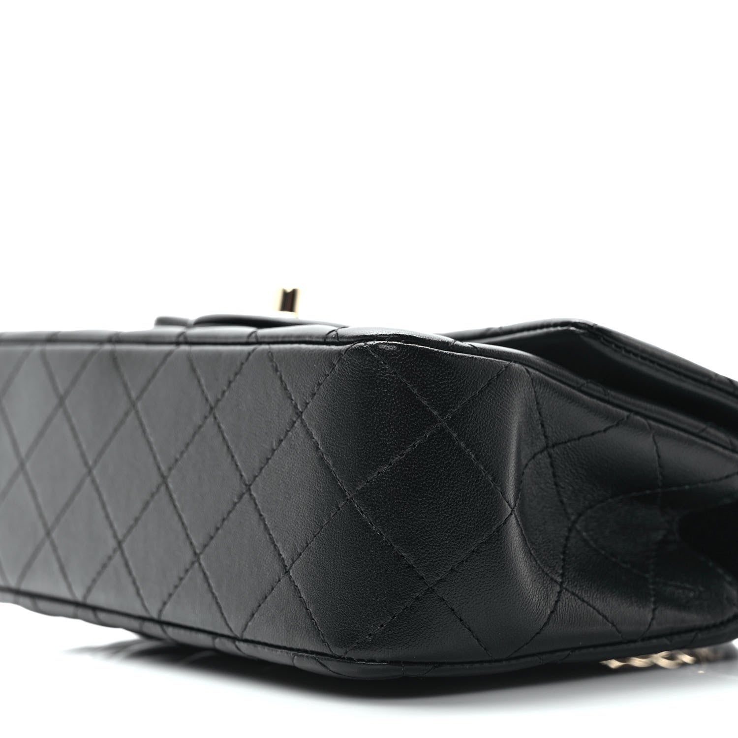 Chanel Lambskin Quilted Mini Top Handle Rectangular Flap Black 9 of 10