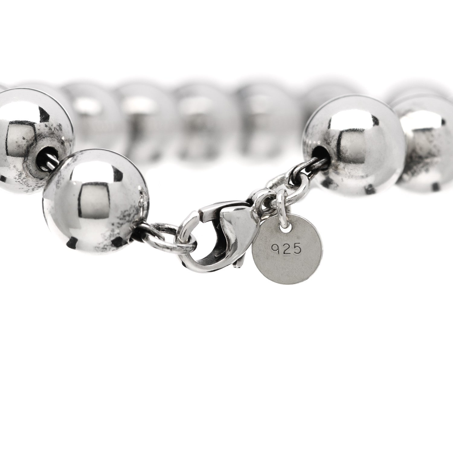 Tiffany Sterling Silver 10mm HardWear Ball Bracelet 3 of 6