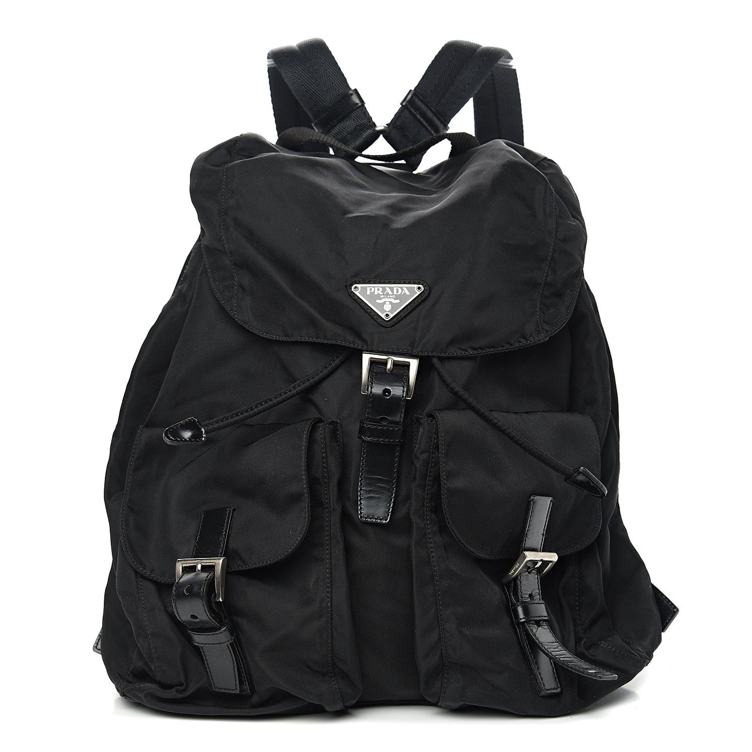 Prada Nylon Vela Medium Backpack Black 1 of 9