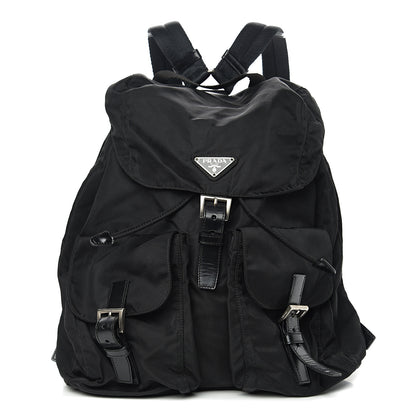 Prada Nylon Vela Medium Backpack Black 1 of 9