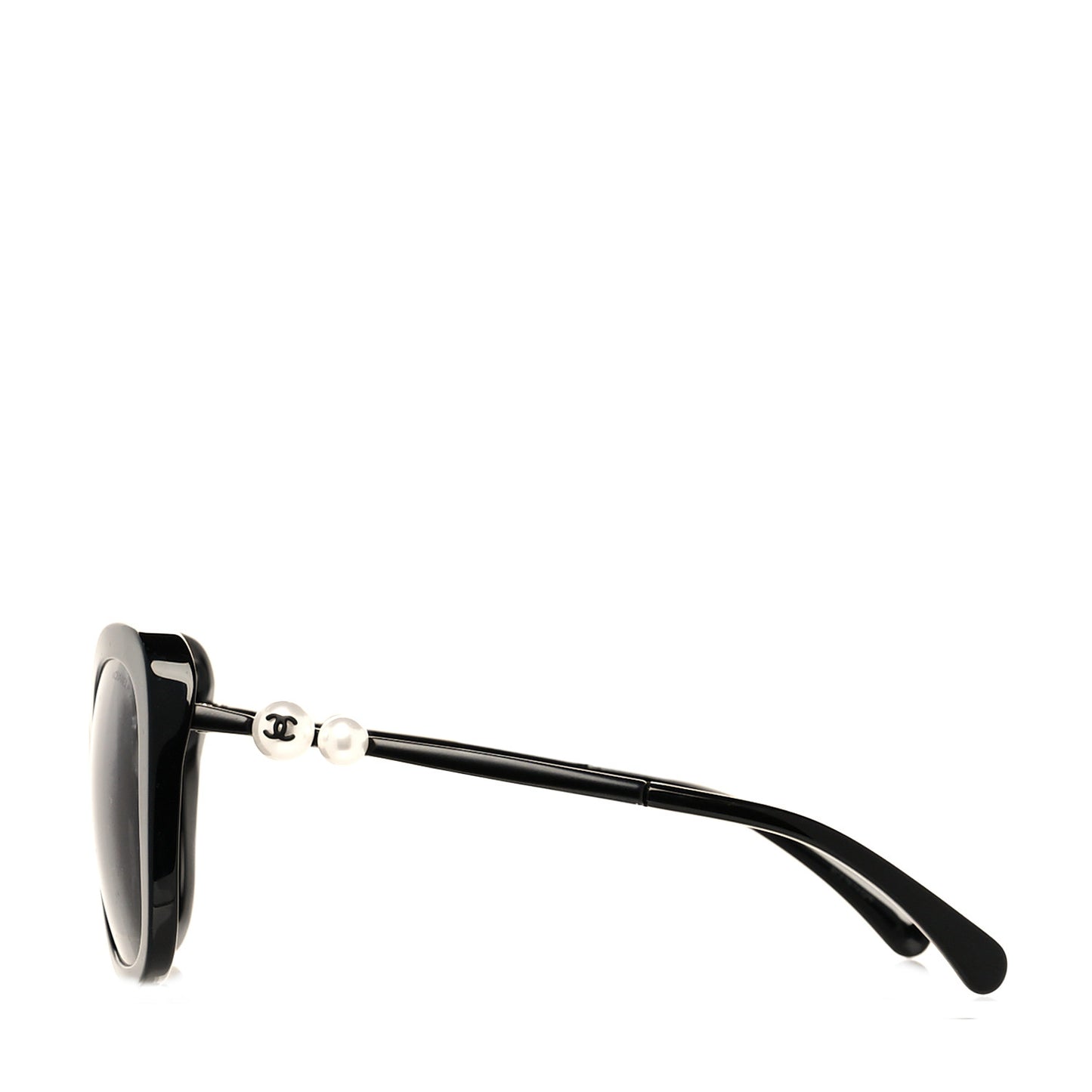 Acetate Butterfly Winter Pearl Sunglasses 5339-H Black