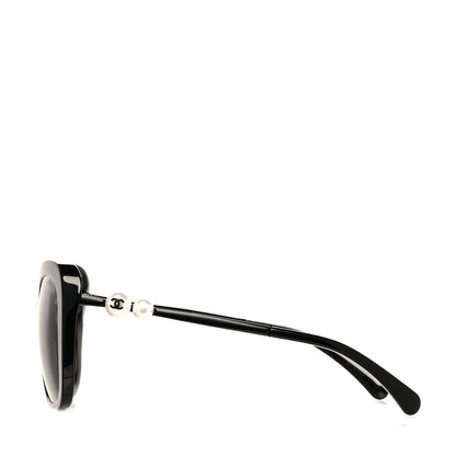 Chanel Acetate Butterfly Winter Pearl Sunglasses 5339-H Black 3 of 7