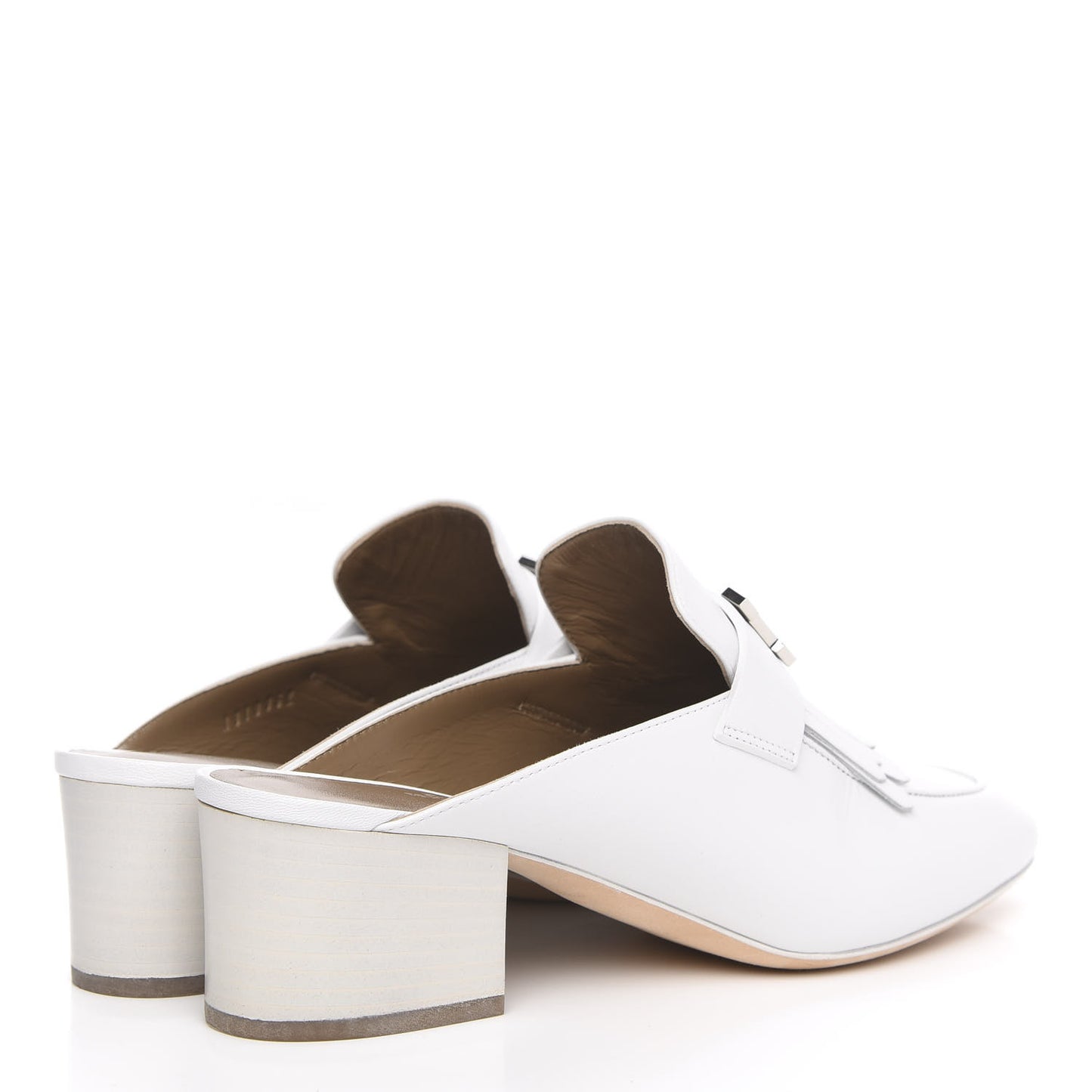 Goatskin Tuileries Mules 37 White
