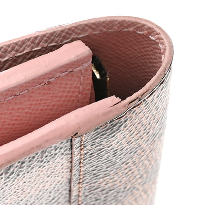 Louis Vuitton Damier Ebene Caissa Wallet Rose Ballerine 8 of 10