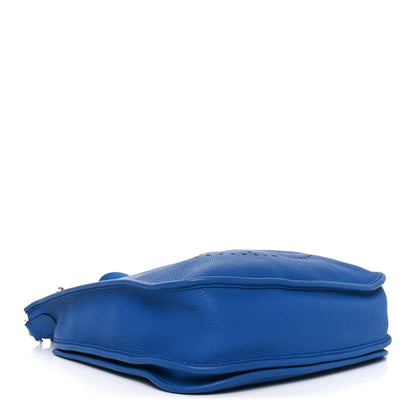 Hermes Taurillon Clemence Evelyne III PM Bleu Zellige 4 of 11