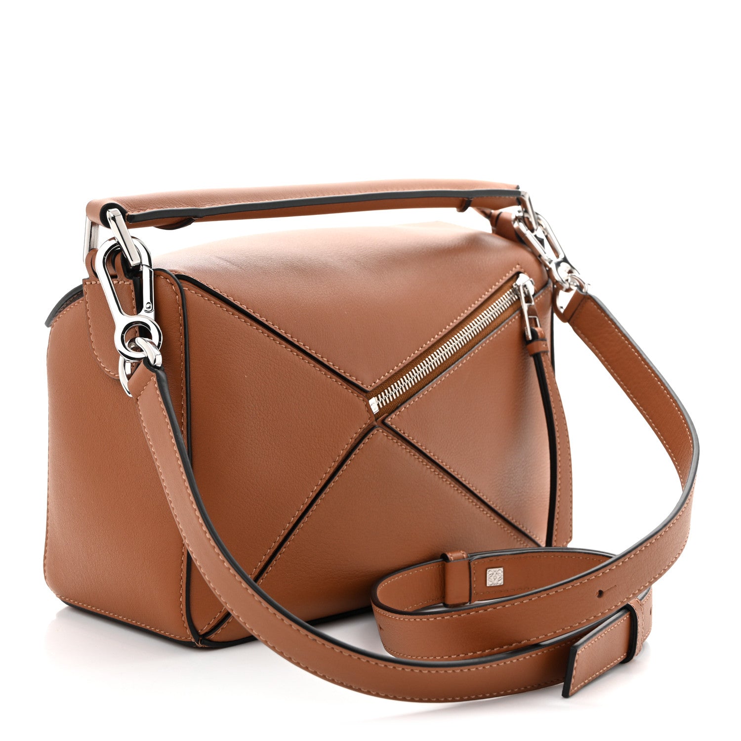 Loewe Calfskin Small Puzzle Bag Tan 3 of 9