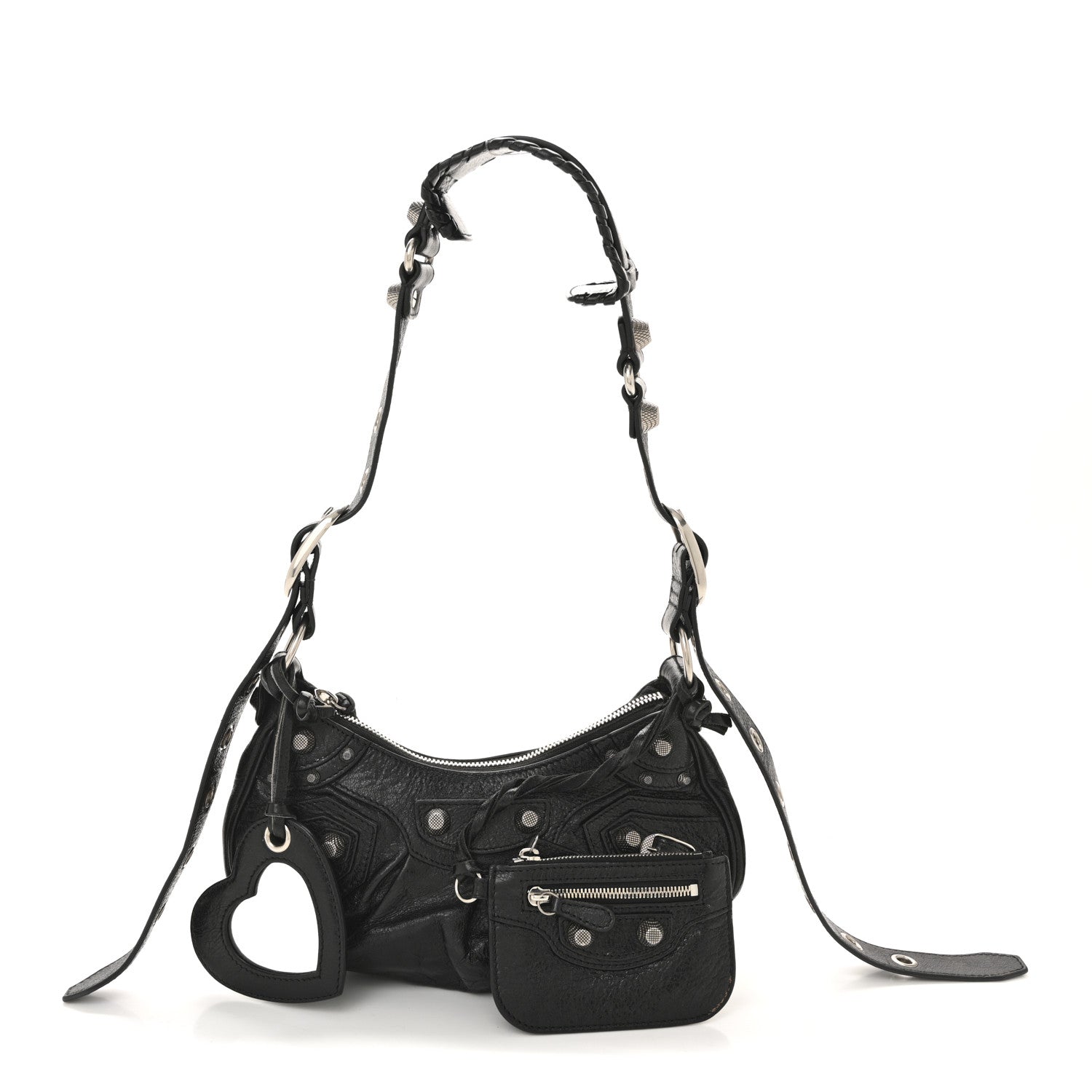 Balenciaga Agneau Arena Le Cagole Shoulder Bag XS Black 3 of 14