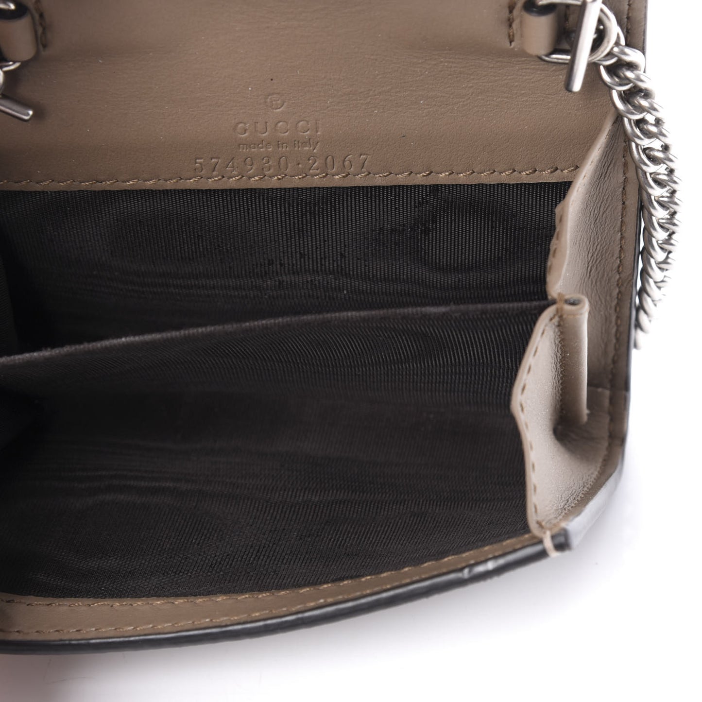 GG Supreme Monogram Dionysus Coin Purse Taupe