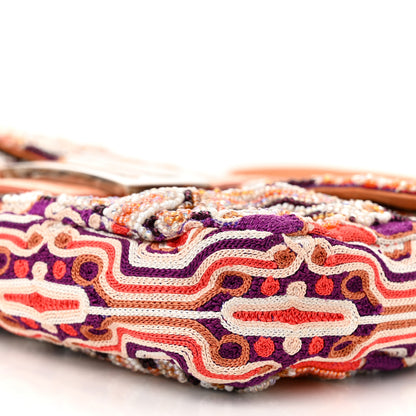 Fendi Beaded Lizard Baguette Pink 9 of 9