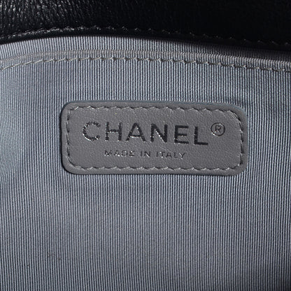 Chanel Metallic Calfskin Quilted Medium Boy Flap Black 8 of 9