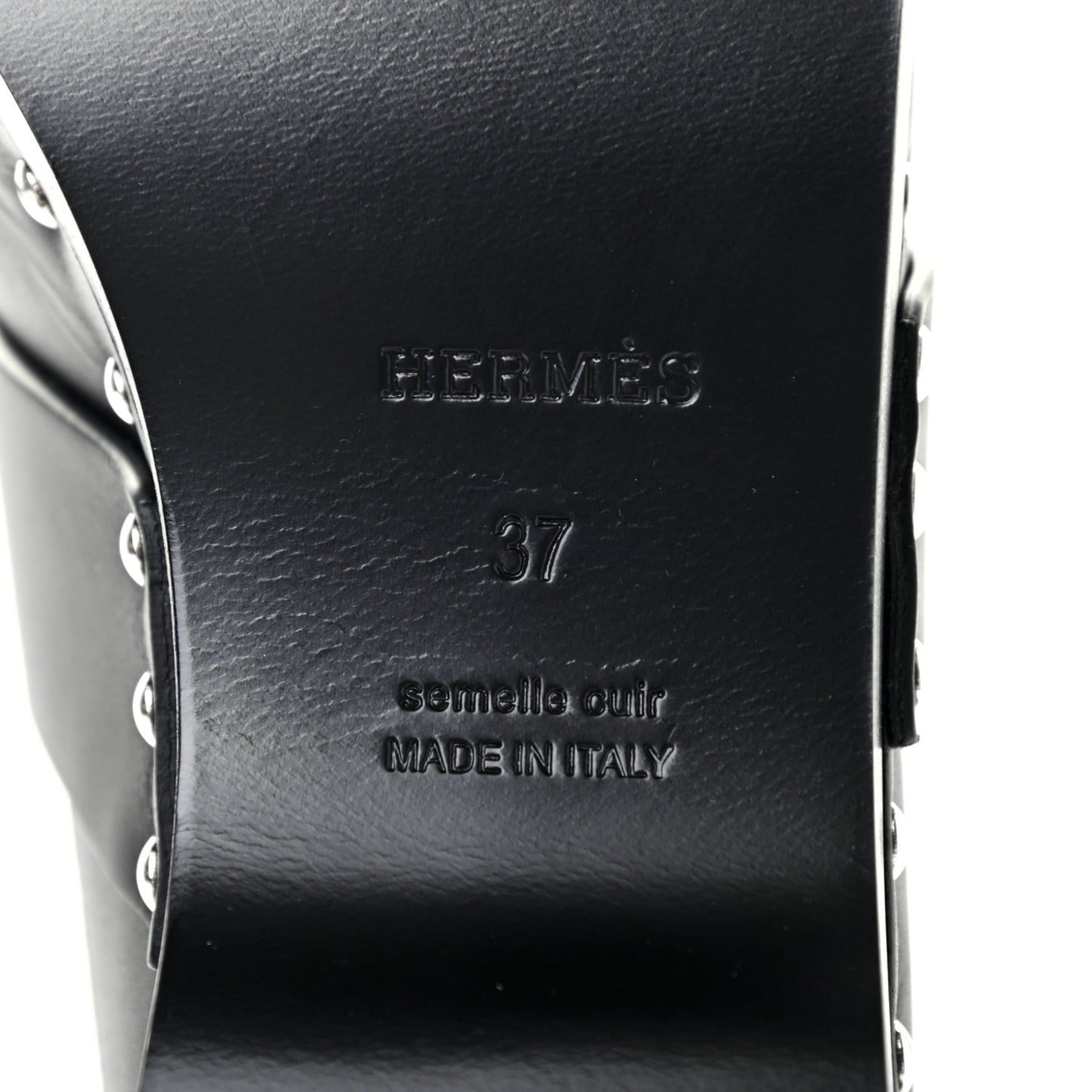 Calfskin Calya Mules 37 Black