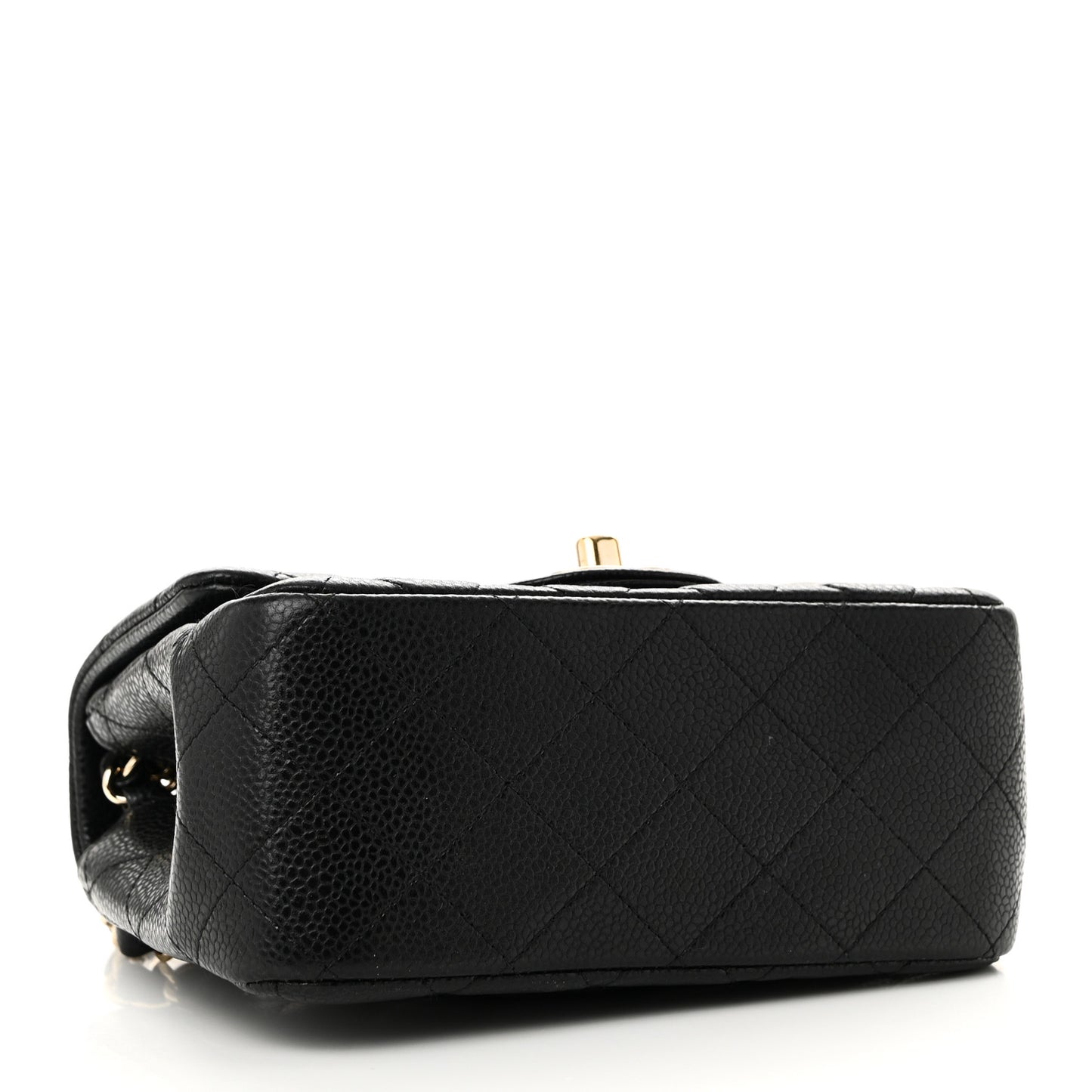 Caviar Quilted Mini Square Flap Black