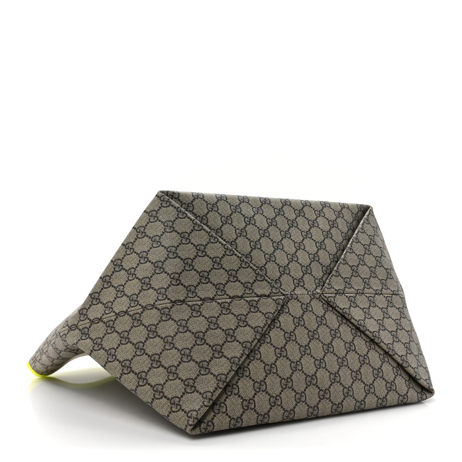 Gucci GG Supreme Monogram Medium Totissima Shopping Tote Ebony Beige Yellow 5 of 13