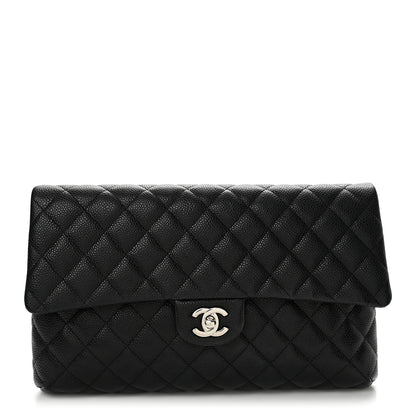 Chanel Caviar Quilted Flap Clutch Black 1 of 12