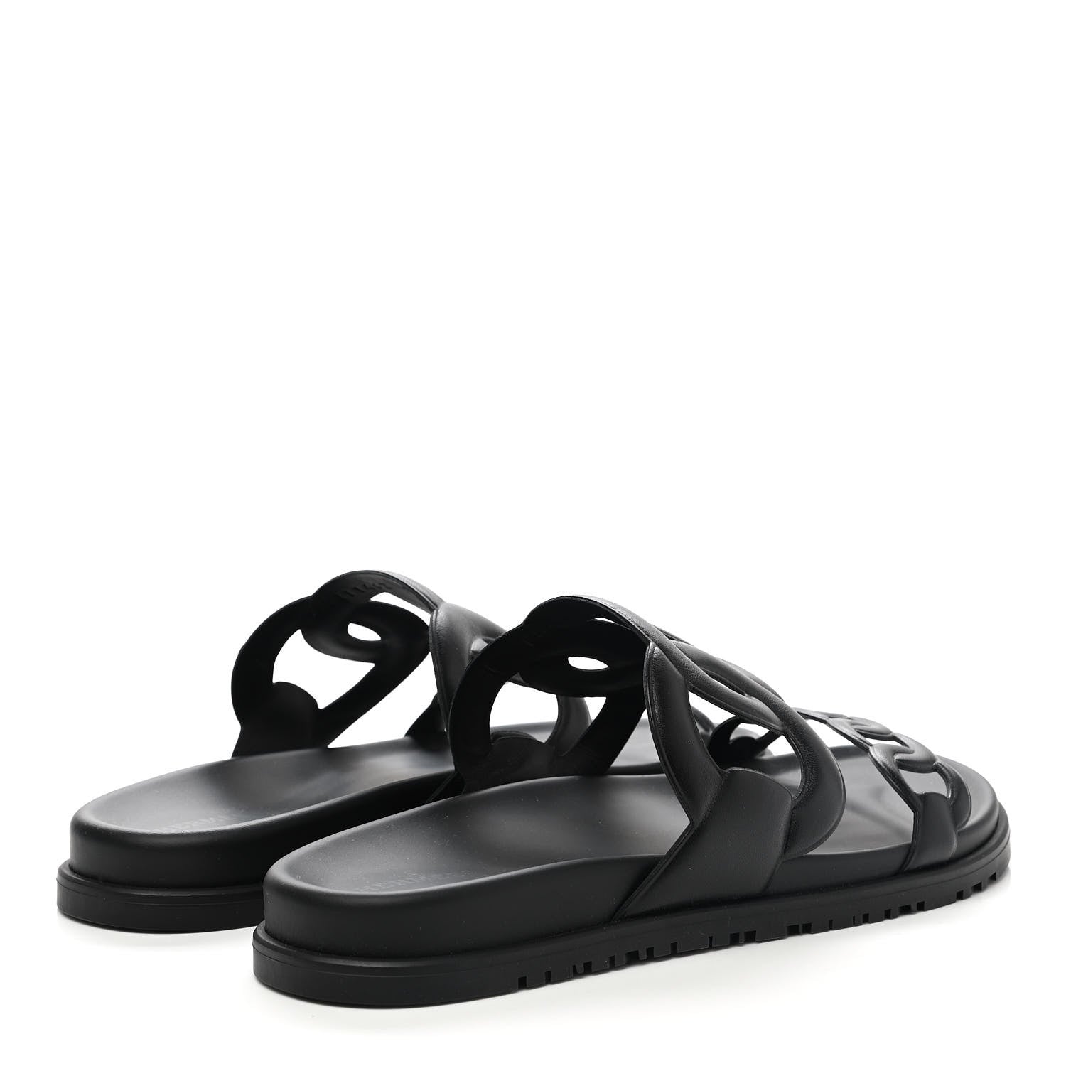 Hermes Nappa Extra Sandals 41 Black 4 of 9
