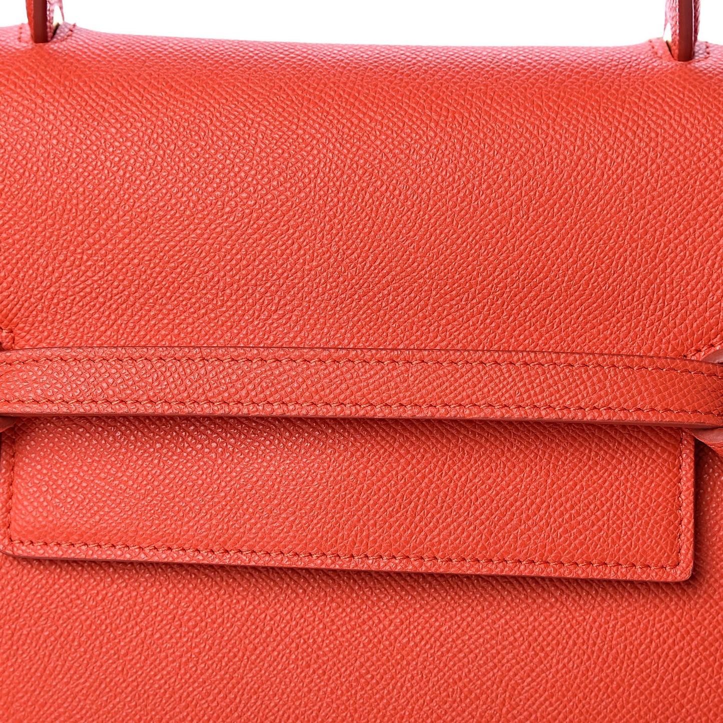 Grained Calfskin Micro Belt Bag Coral