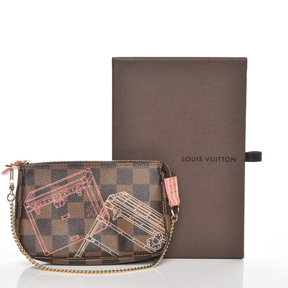 Louis Vuitton Damier Ebene 2014 Christmas Animation Mini Pochette Accessories 8 of 8