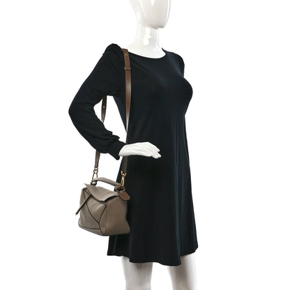Loewe Grained Calfskin Small Puzzle Bag Sand Mink 2 of 10