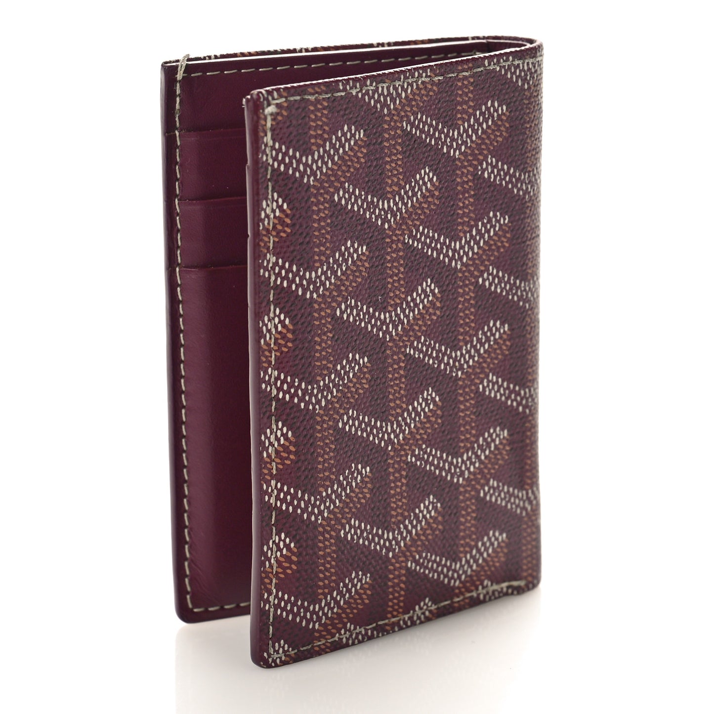 Goyardine Saint Pierre Card Holder Bordeaux