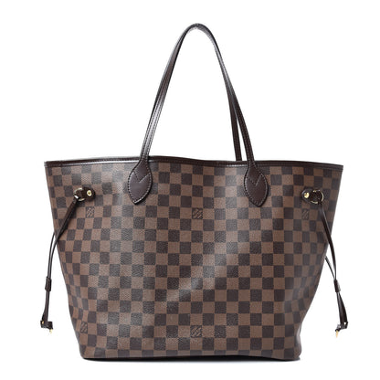 Louis Vuitton Damier Ebene Neo Neverfull MM Rose Ballerine 1 of 13