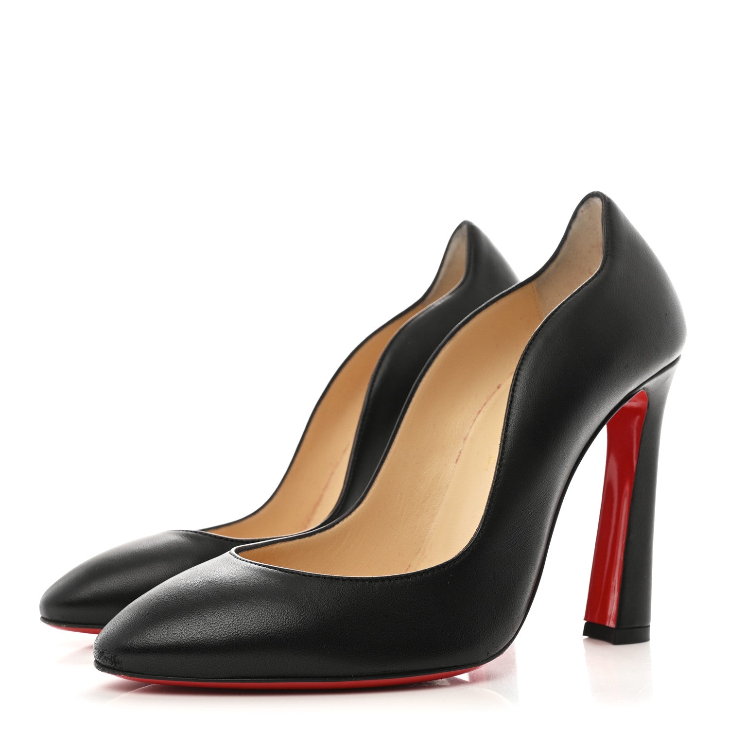 Christian Louboutin Nappa Agneska 100 Platform Pumps 37 Black 4 of 10