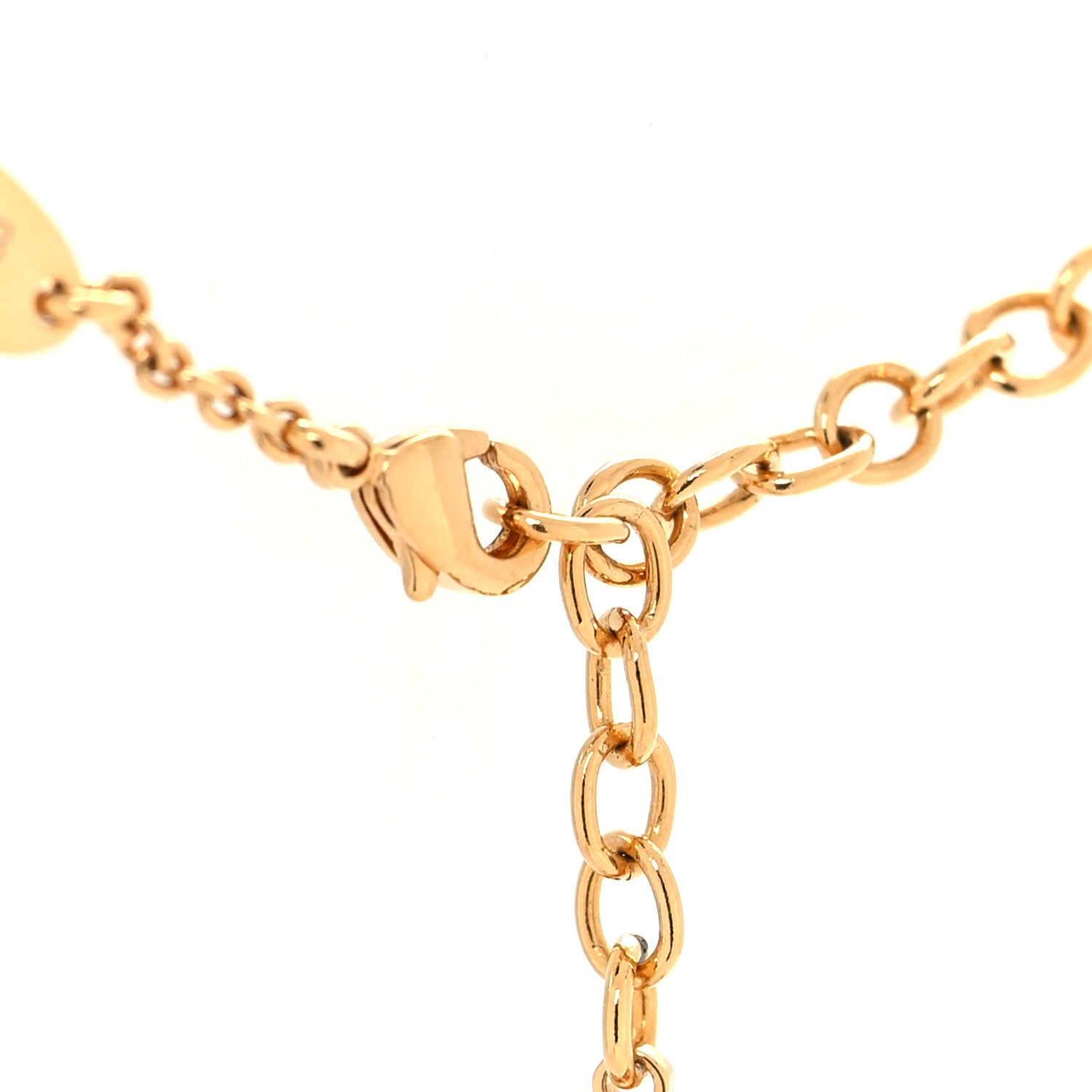 Louis Vuitton Essential V Necklace Gold 4 of 6