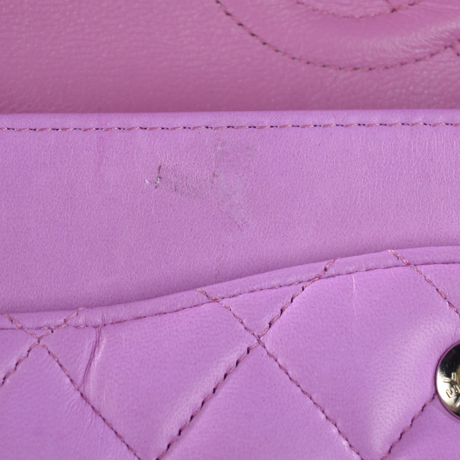 Chanel Lambskin Quilted Medium Double Flap Pink 8 of 15