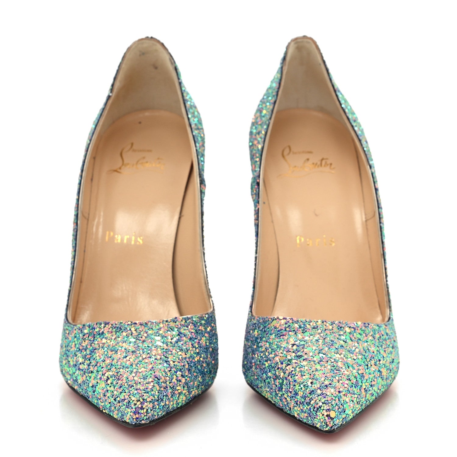 Christian Louboutin Glitter So Kate Dragonfly 120 Pumps 37 China Blue 2 of 7