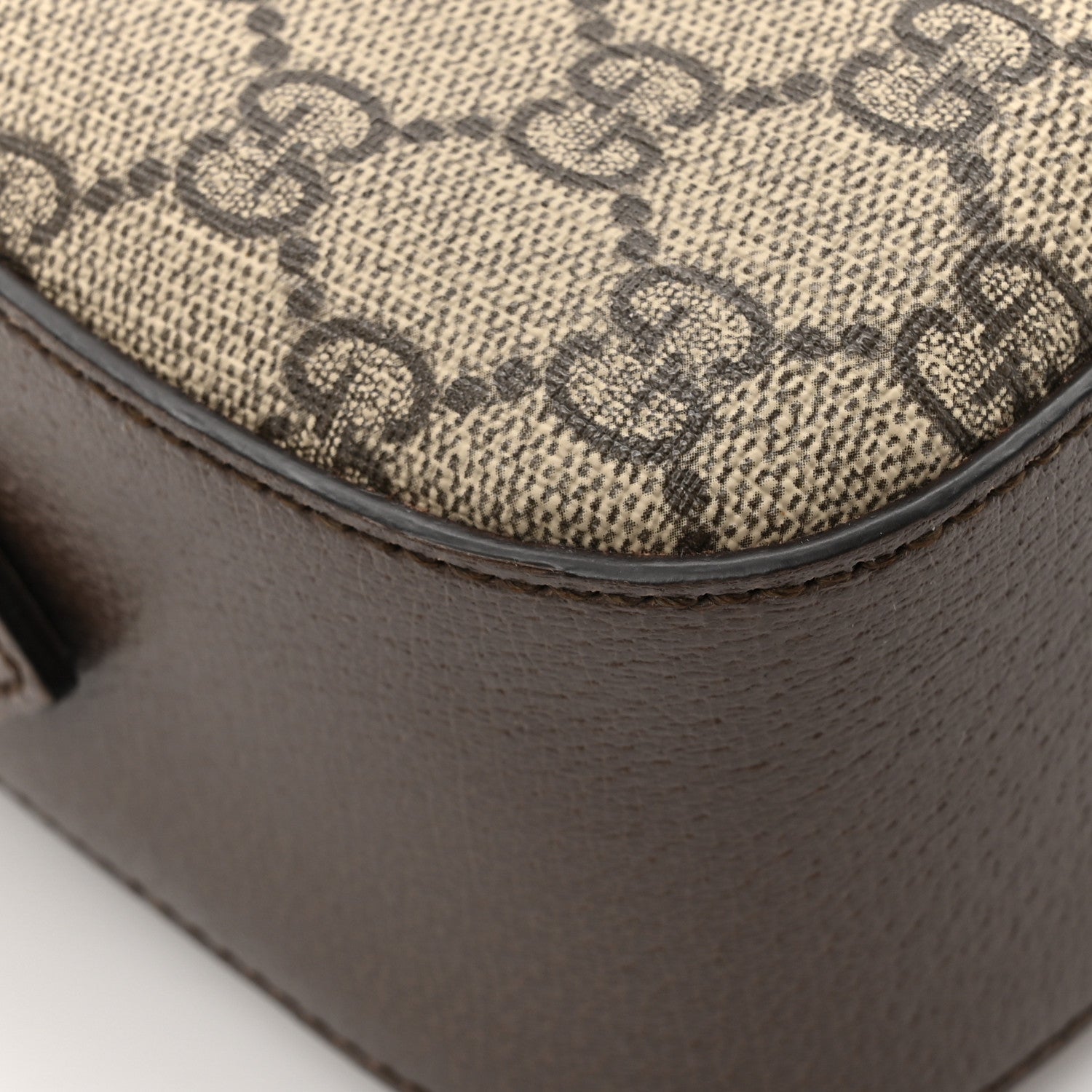 Gucci GG Supreme Monogram Web Neo Vintage Shoulder Bag Beige New Acero Crop 11 of 12