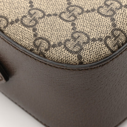 Gucci GG Supreme Monogram Web Neo Vintage Shoulder Bag Beige New Acero Crop 11 of 12