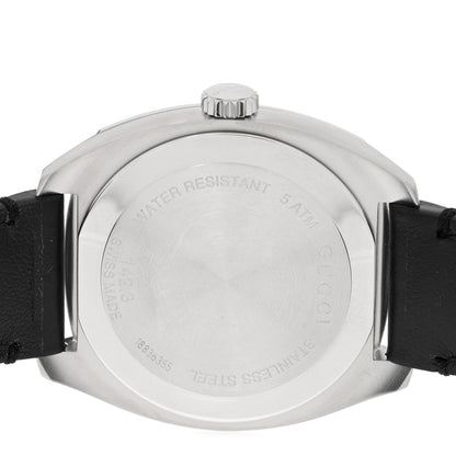 Gucci Stainless Steel Calfskin 40mm GG2570 Quartz Watch Black 4 of 5