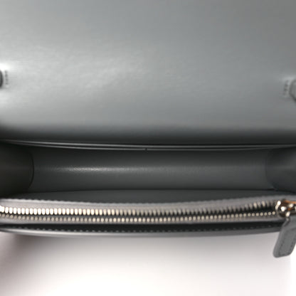 Saint Laurent Calfskin Monogram Sunset Top Handle Chain Wallet New Stone Grey 5 of 9