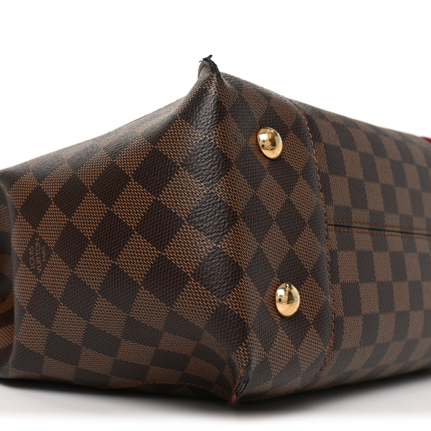 Louis Vuitton Damier Ebene Caissa Hobo Cherry 8 of 11
