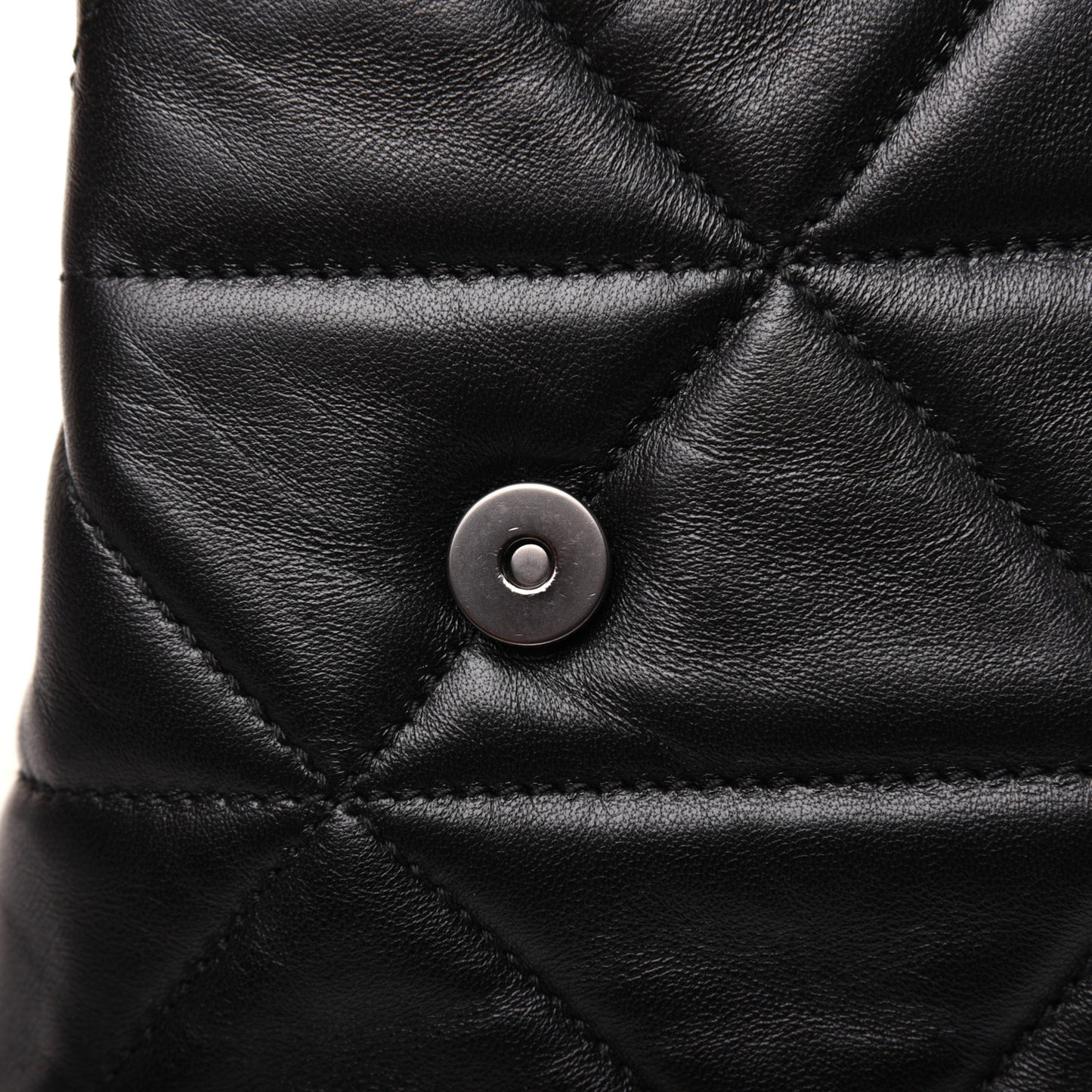 Nappa Triangle Stitched Small Spectrum Bag Black