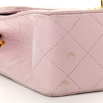 Chanel Lambskin Quilted Mini Square Flap Bag Light Pink 8 of 9