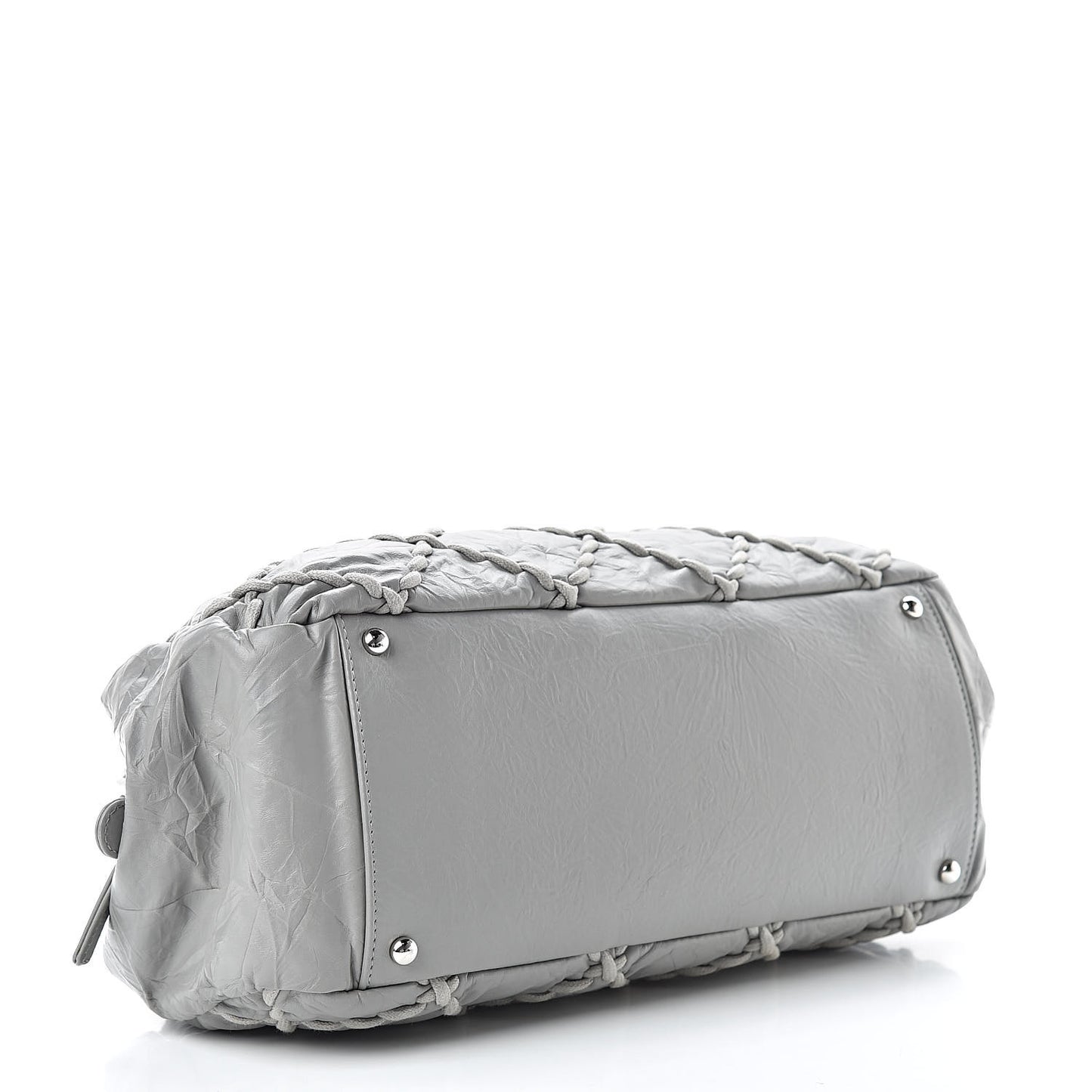 Calfskin Ultra Stitch Bowler Grey
