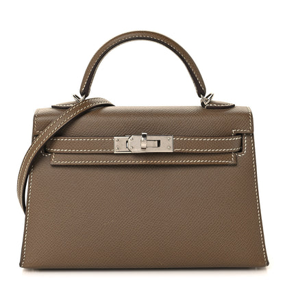 Hermes Epsom Mini Kelly Sellier 20 Etoupe 1 of 12