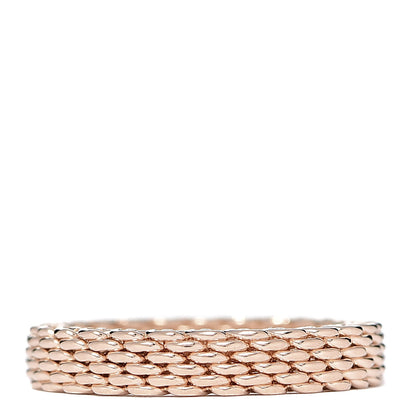 Tiffany 18K Rose Gold Narrow Mesh Somerset Ring 49 4.75 3 of 5