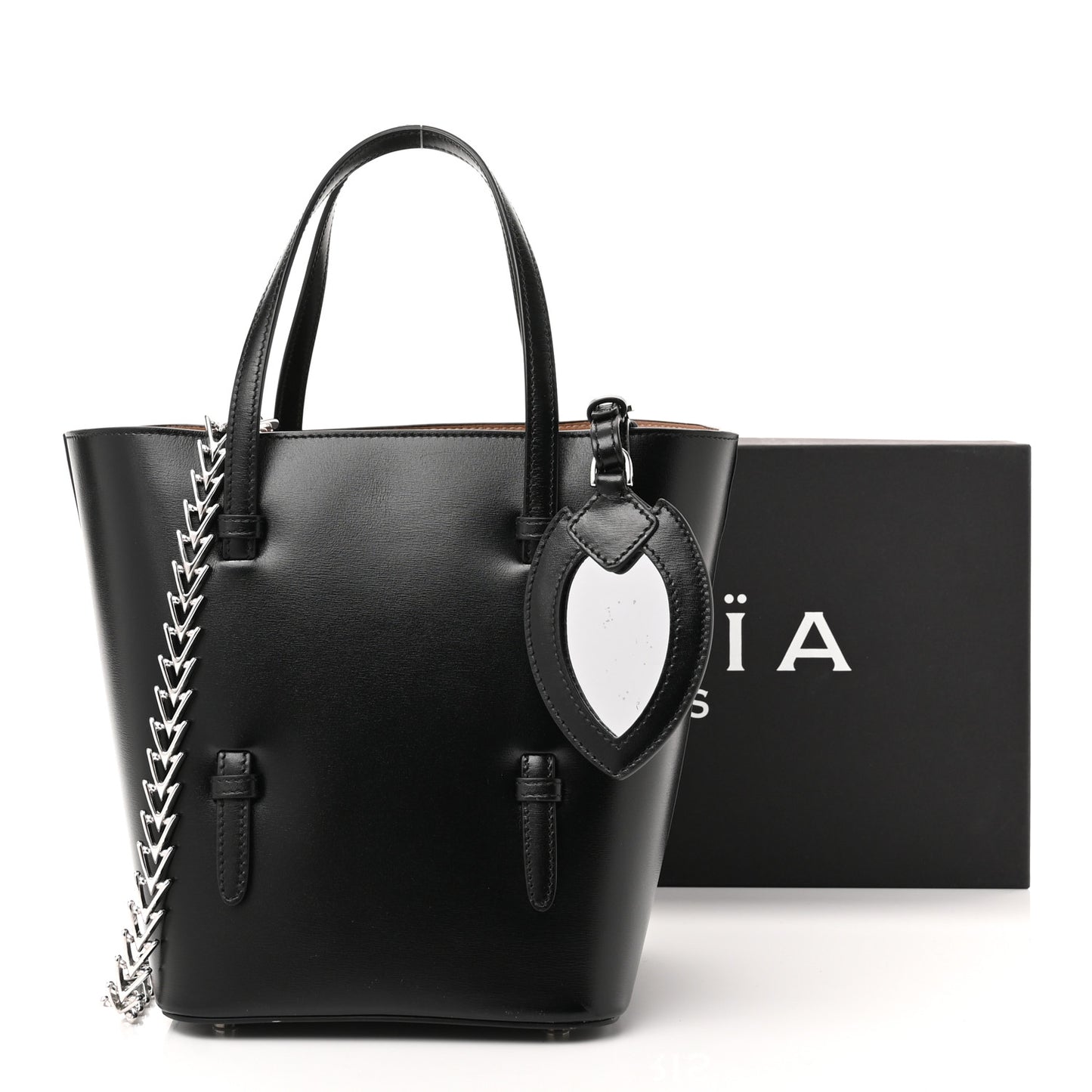 Calfskin Chain Bag Black