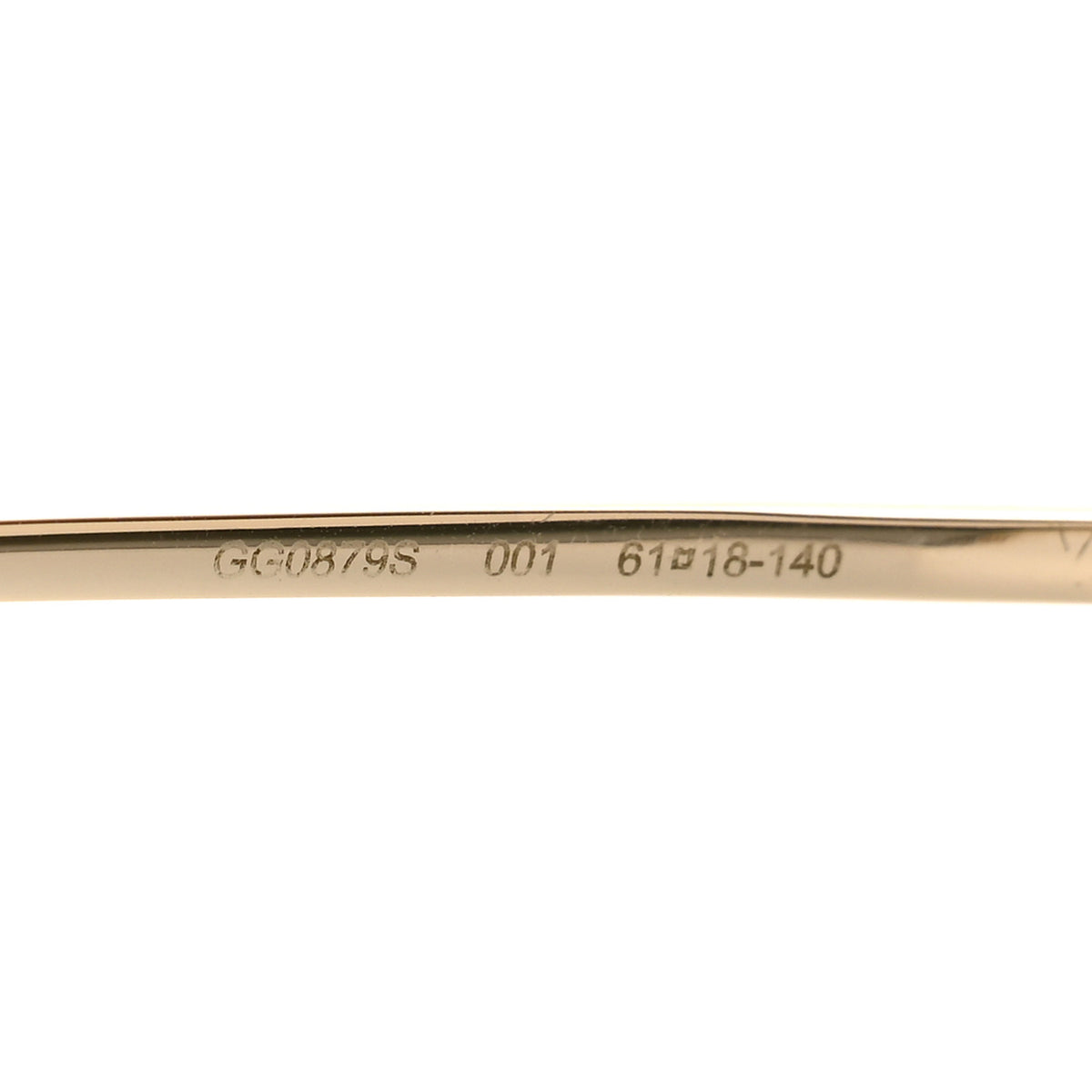 Metal Horsebit Square Sunglasses GG0879S Gold