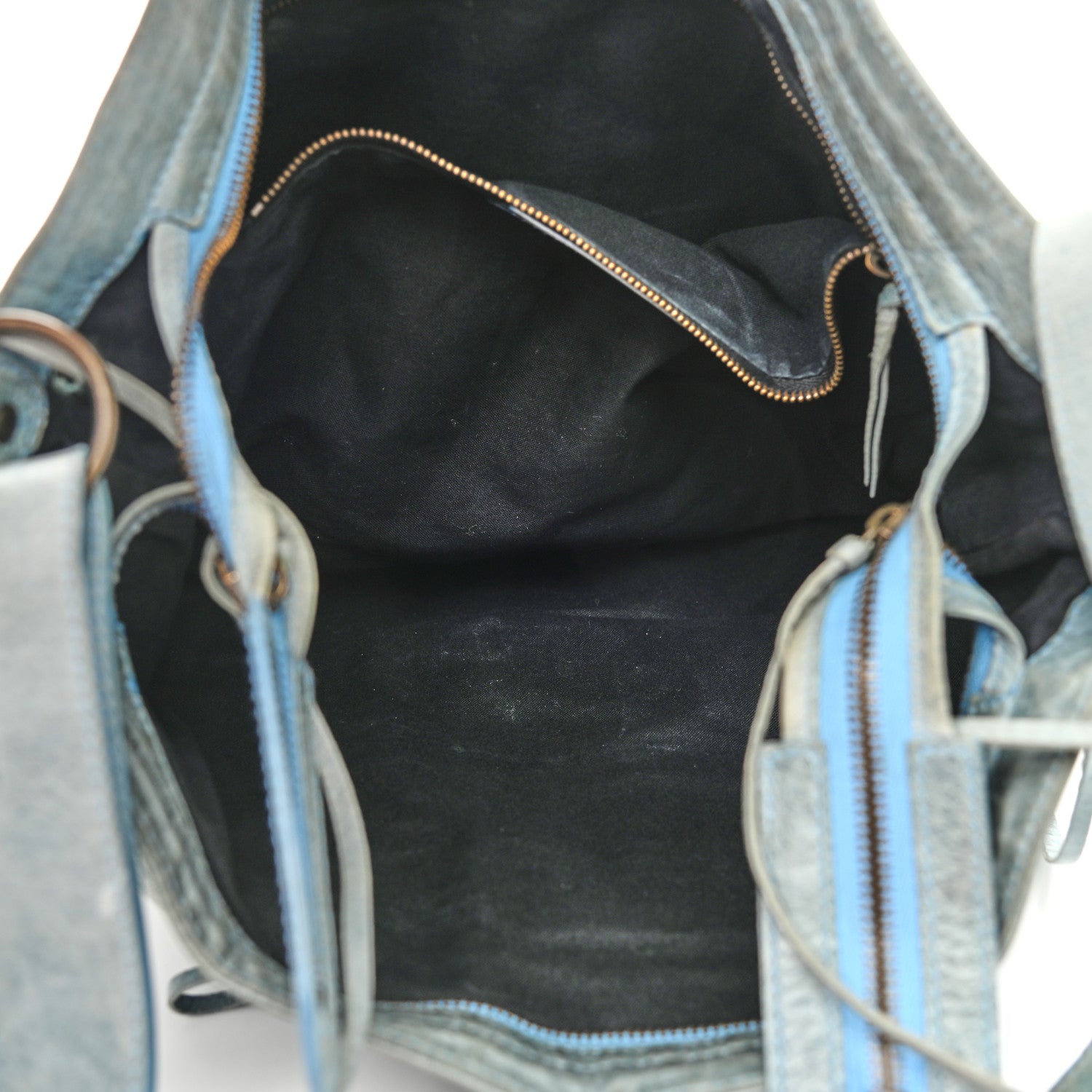 Balenciaga Chevre Classic Hardware Flat Messenger Sky Blue 5 of 12
