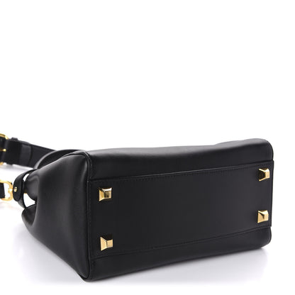 Fendi Nappa Studded Mini Peekaboo Iconic Satchel Black 4 of 11