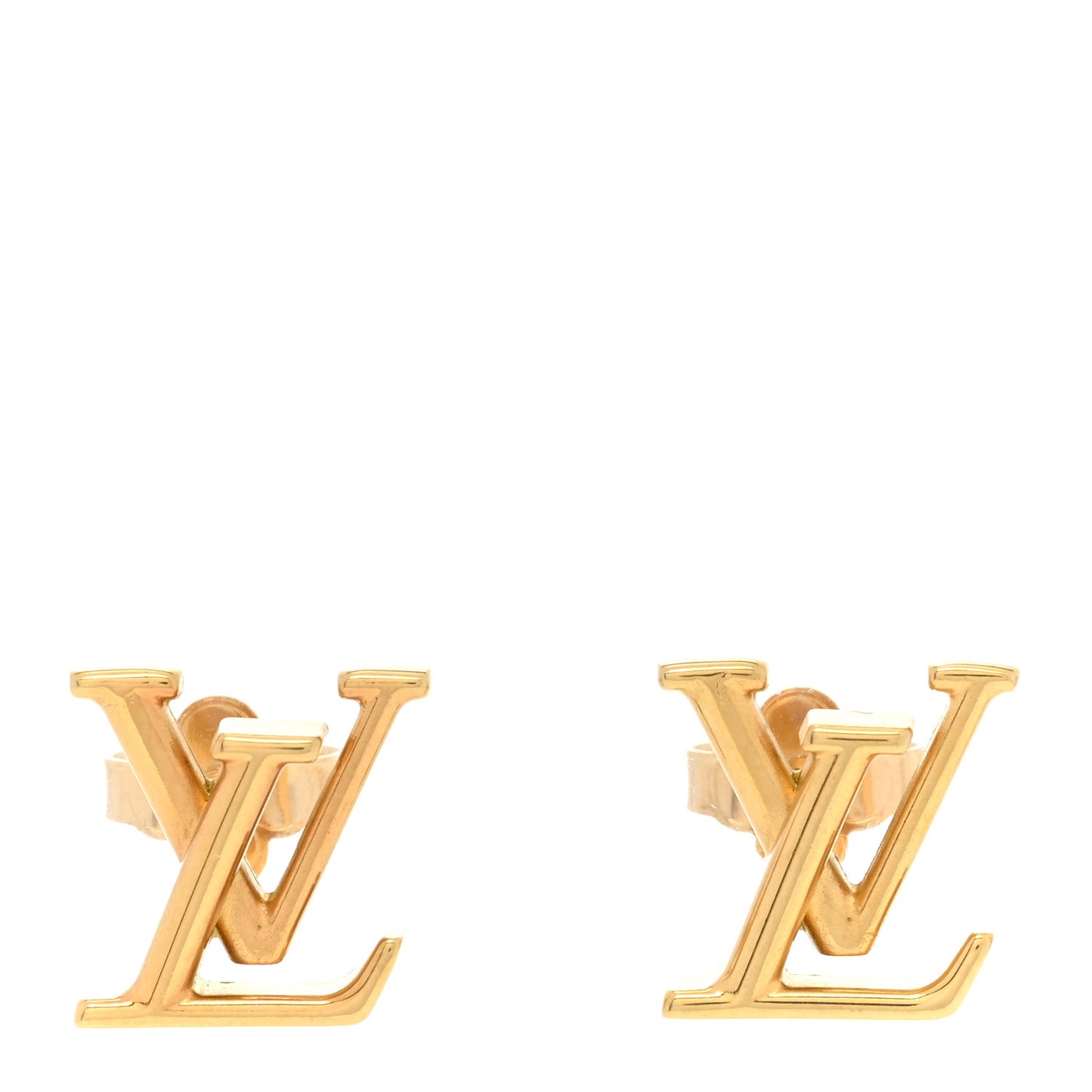 Metal LV Iconic Earrings Gold